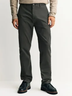 New Next Khaki Green Slim Fit Stretch Chinos Trousers