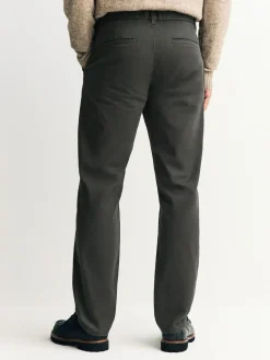 New Next Khaki Green Slim Fit Stretch Chinos Trousers