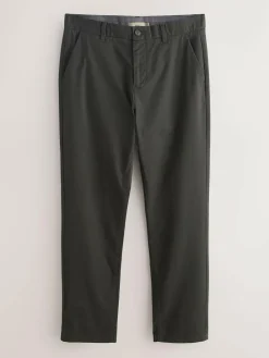 New Next Khaki Green Slim Fit Stretch Chinos Trousers
