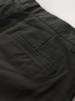 New Next Khaki Green Slim Fit Stretch Chinos Trousers
