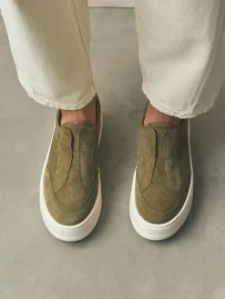 Next Slip On Signature Leather Chunky Wedge Platform Trainers^Women Sneakers