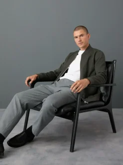 Next Khaki Green Smart Bomber Jacket^ Blazers & Formal Jackets