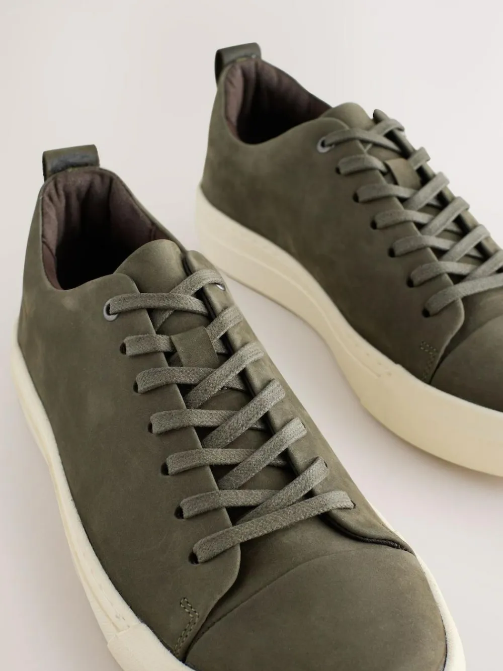 Next Smart Casual Toe Cap Leather Longline Trainers^ Sneakers