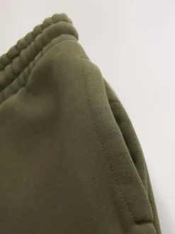 Sale Next Khaki Green Straight Fit Relaxed Fit Brushback Heavyweight Joggers