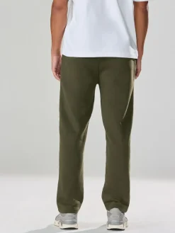 Sale Next Khaki Green Straight Fit Relaxed Fit Brushback Heavyweight Joggers