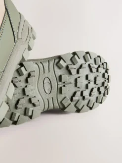 Discount Next Khaki Green Suede Lace-Up Hiker Boots