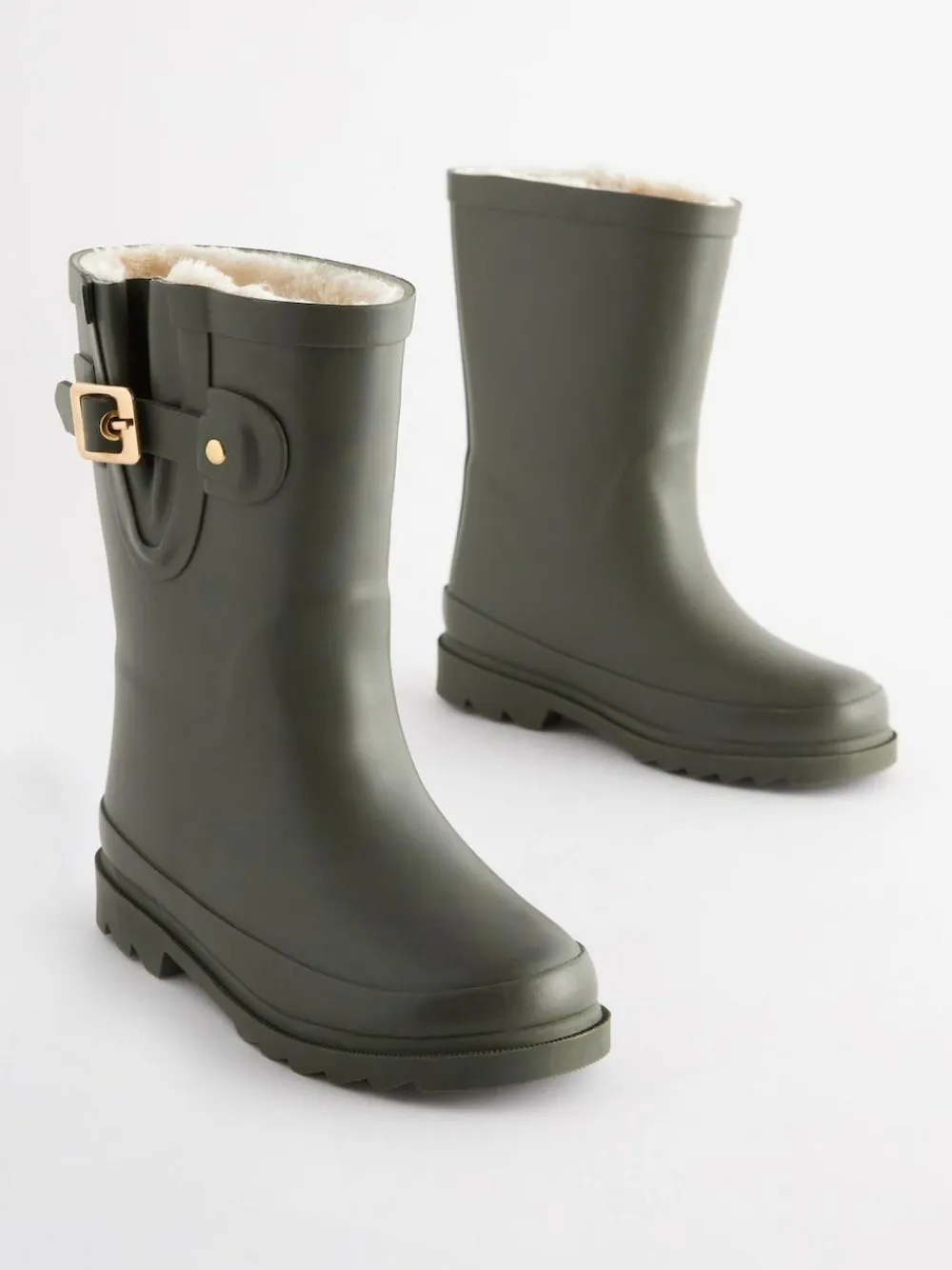 Next Warm Lined Buckle Wellies^BOY Boots|School Shoes