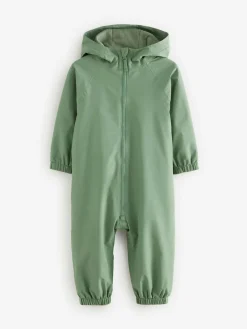 Best Next Khaki Green Waterproof Fleece Lined Puddlesuit (3mths-7yrs)