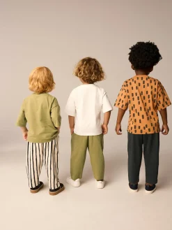 Next Short Sleeve T-Shirts & Joggers Set 3 Pack (3mths-7yrs)^BOY Multipacks|Tops