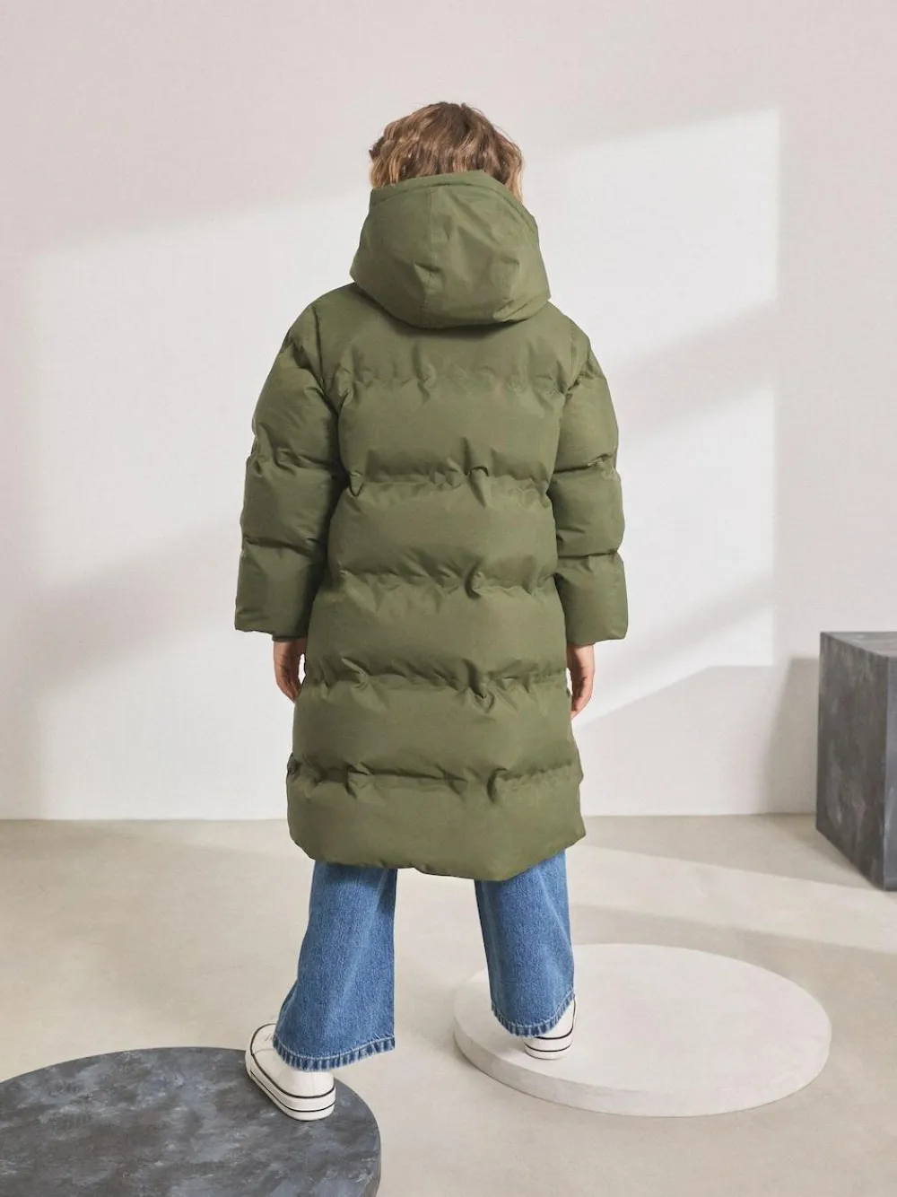 Best Next Waterproof Faux Fur Lined Padded Coat (3-16yrs) Khaki/Green