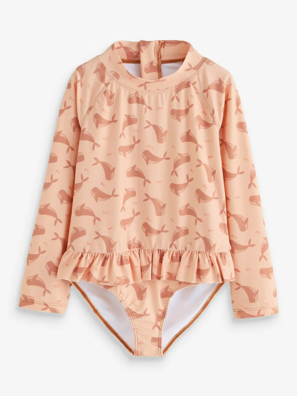 Mori KIDLY BY Polyester Long Sleeve Brown Swimsuit^ Swimwear