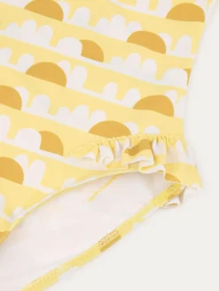 New Mori KIDLY Yellow Frilled Swimsuit