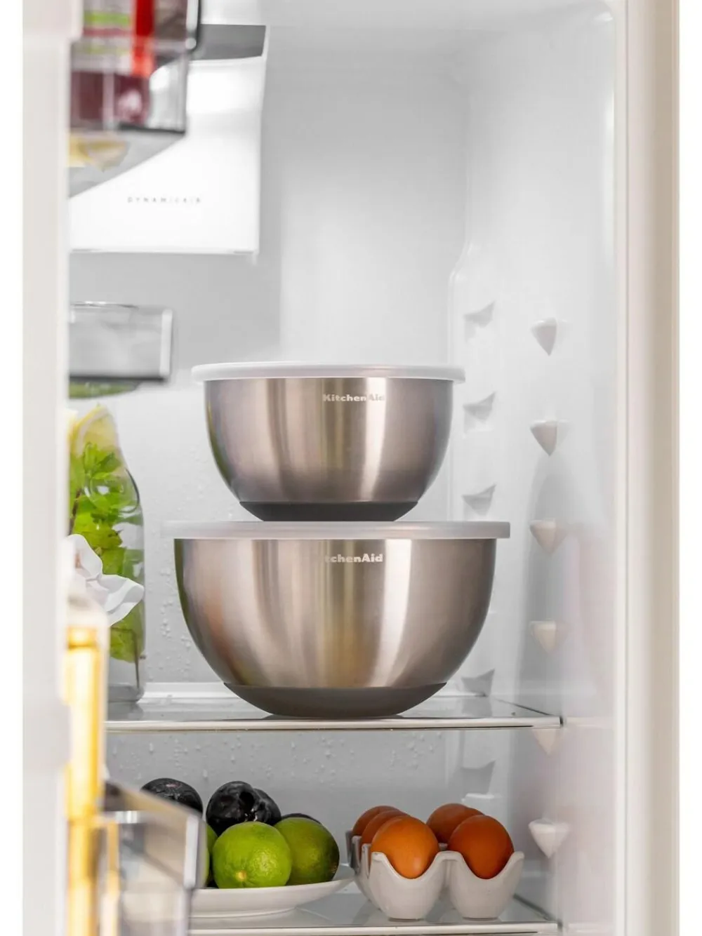 Kitchen Aid Set of 2 Silver Mixing Nesting Bowl^ Dinner Sets & Pasta Bowls