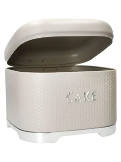 Clearance Kitchencraft Cream Textured Square Cake Tin Durable Storage