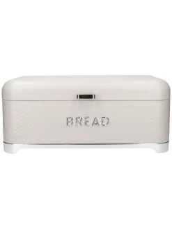 Sale Kitchencraft Cream Textured Bread Bin Sleek Storage