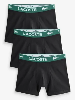 Sale Lacoste Green 3-Pack Solid Boxers