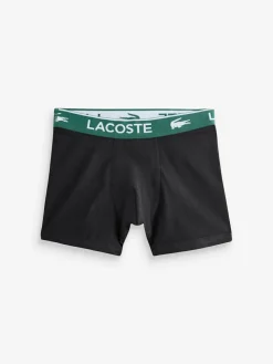 Sale Lacoste Green 3-Pack Solid Boxers