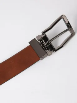 Hot Lakeland Leather Black Calder Reversible Belt