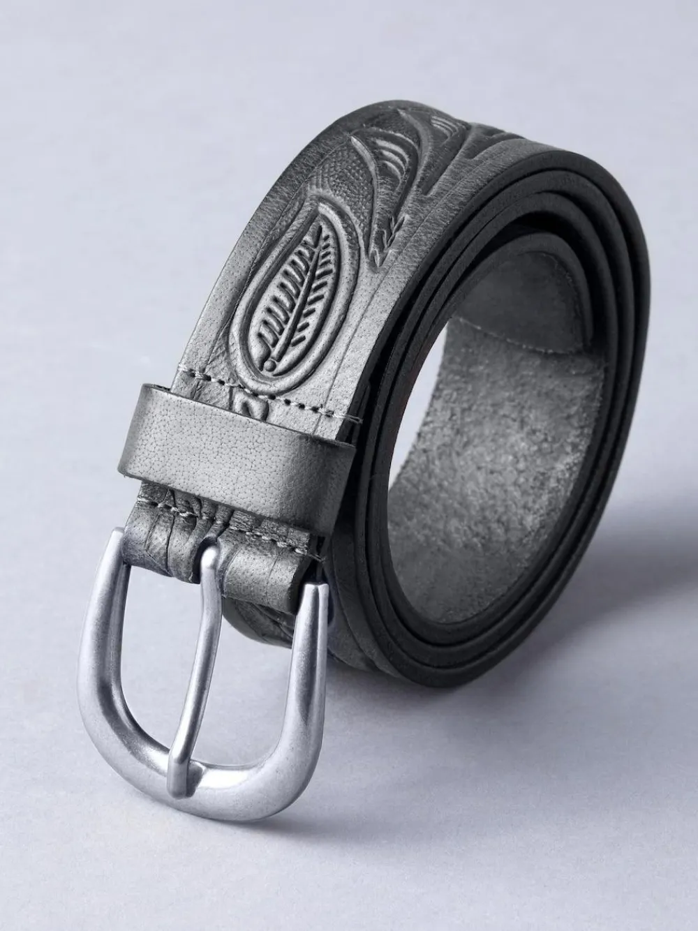 Outlet Lakeland Leather Embossed Belt Black