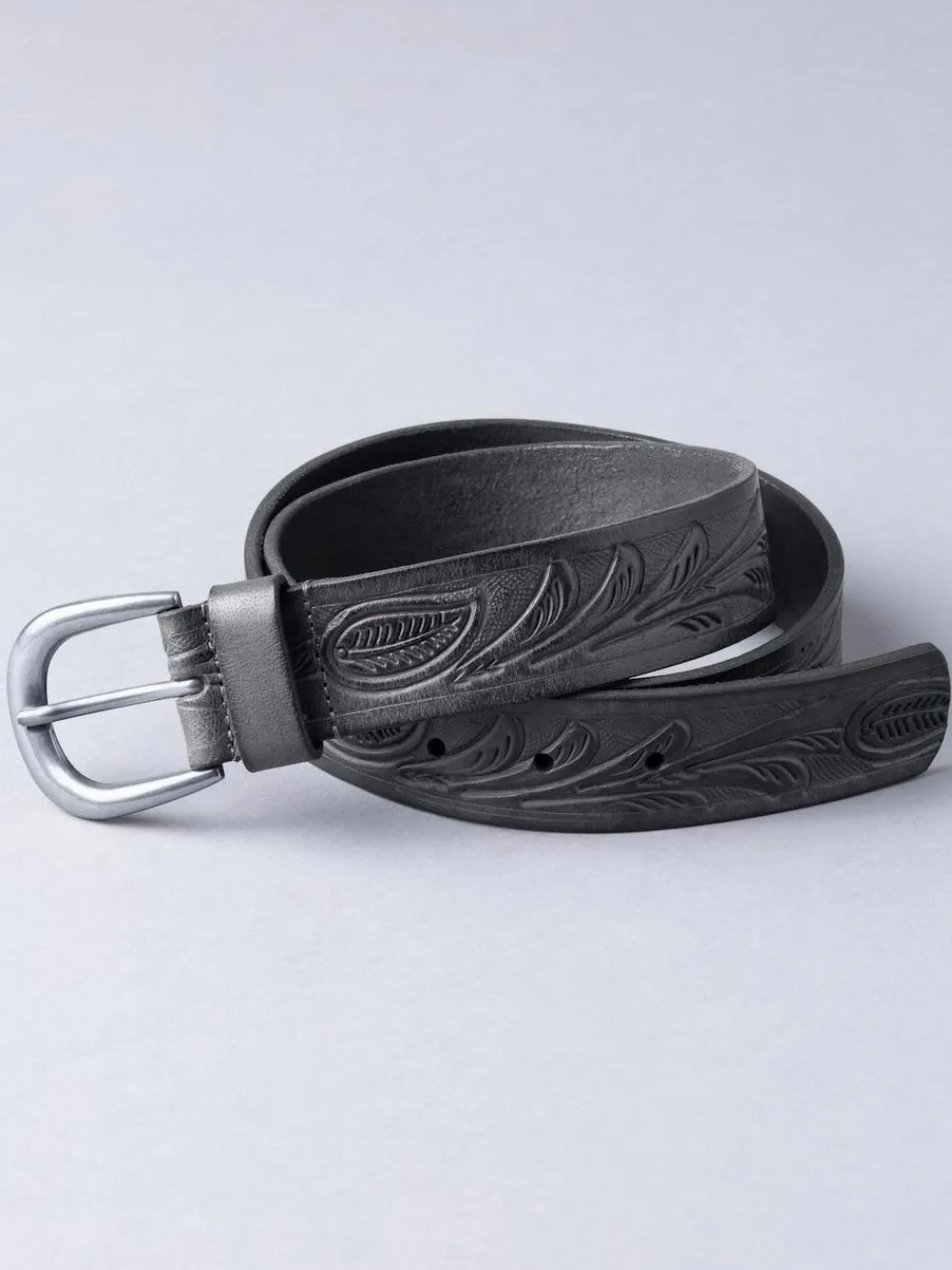 Outlet Lakeland Leather Embossed Belt Black