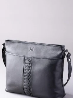 Outlet Lakeland Leather Farlam Cross-Body Bag Black