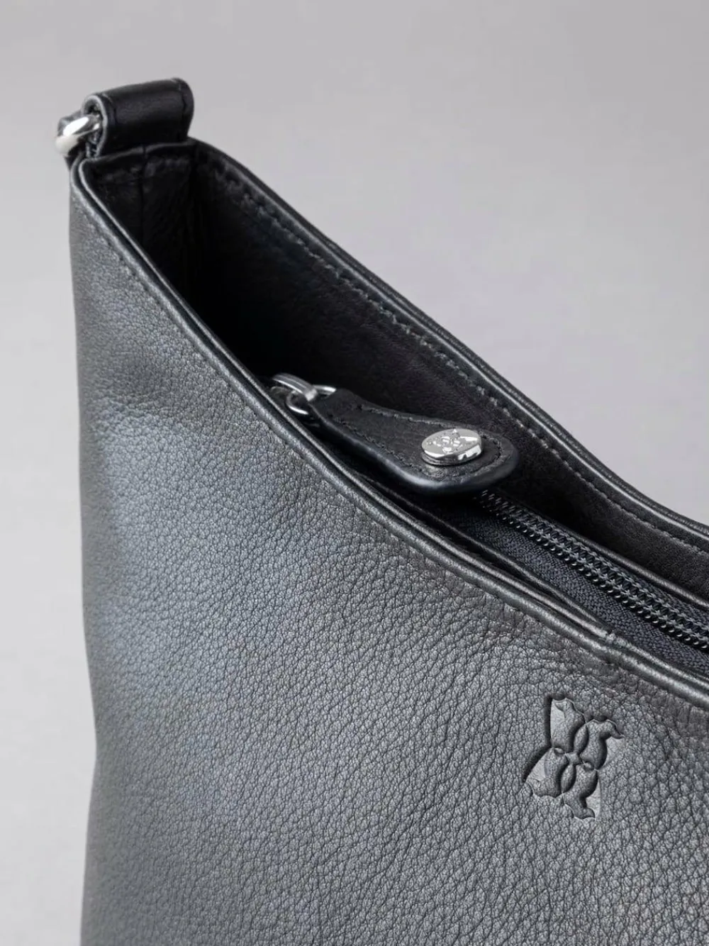 Discount Lakeland Leather Grasmere Cross-Body Bag Black