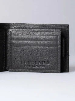 Lakeland Leather Black Keswick Leather Wallet^ Wallets