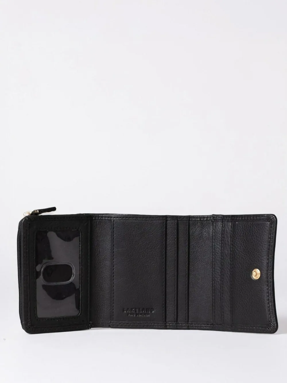 Hot Lakeland Leather Black Small Leather Flapover Purse