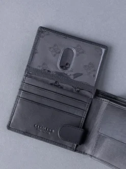 Lakeland Leather Black Stitch Bi-Fold Wallet