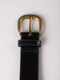 Lakeland Leather Wray Whip Stitch Leather Belt Black