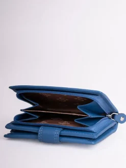 Lakeland Leather Blue Small Tab Purse^Women Purses