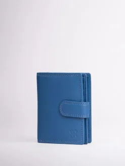 Lakeland Leather Blue Small Tab Purse^Women Purses