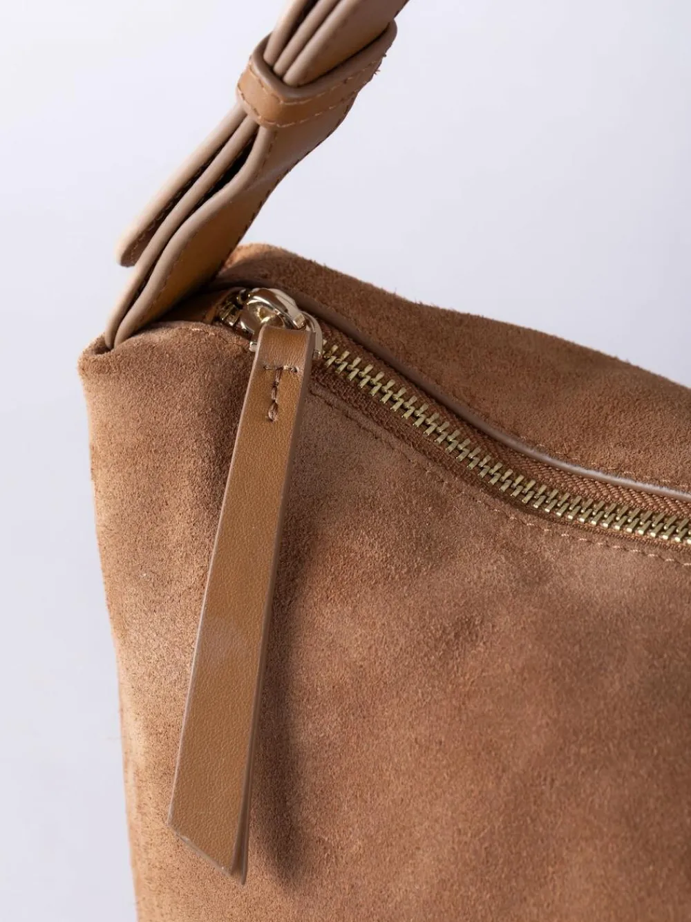 Clearance Lakeland Leather Brown Buttermere Suede Hobo Bag