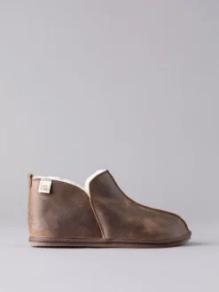 Online Lakeland Leather Mens Slipper Boots Brown