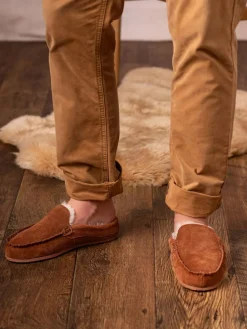 Lakeland Leather Sheepskin Moccasin Slider Slippers^ Slippers|Slippers