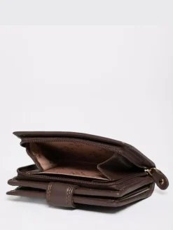 Hot Lakeland Leather Brown Small Tab Purse