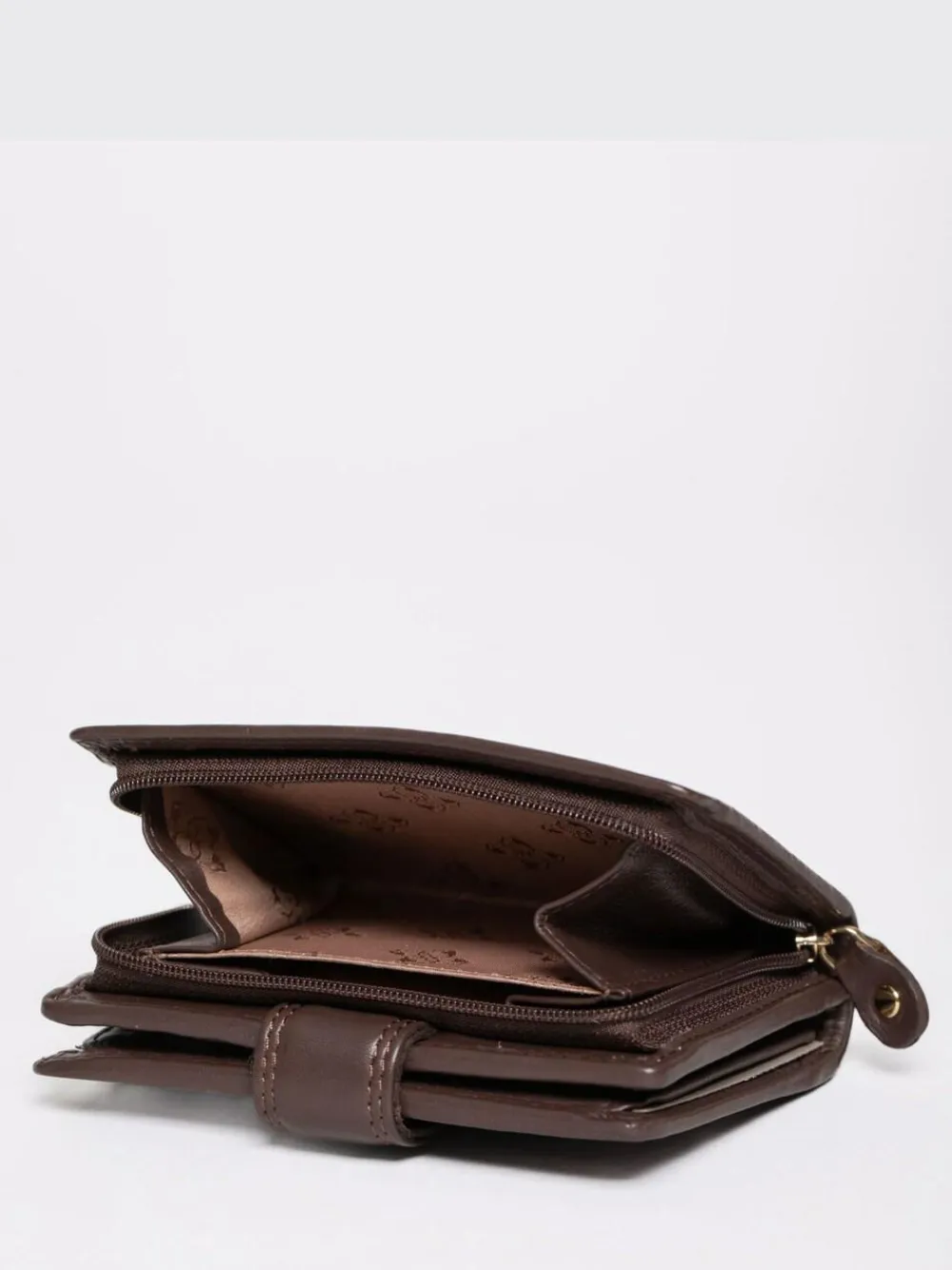 Hot Lakeland Leather Brown Small Tab Purse