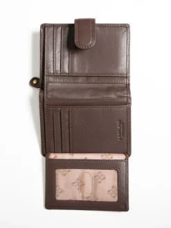 Hot Lakeland Leather Brown Small Tab Purse