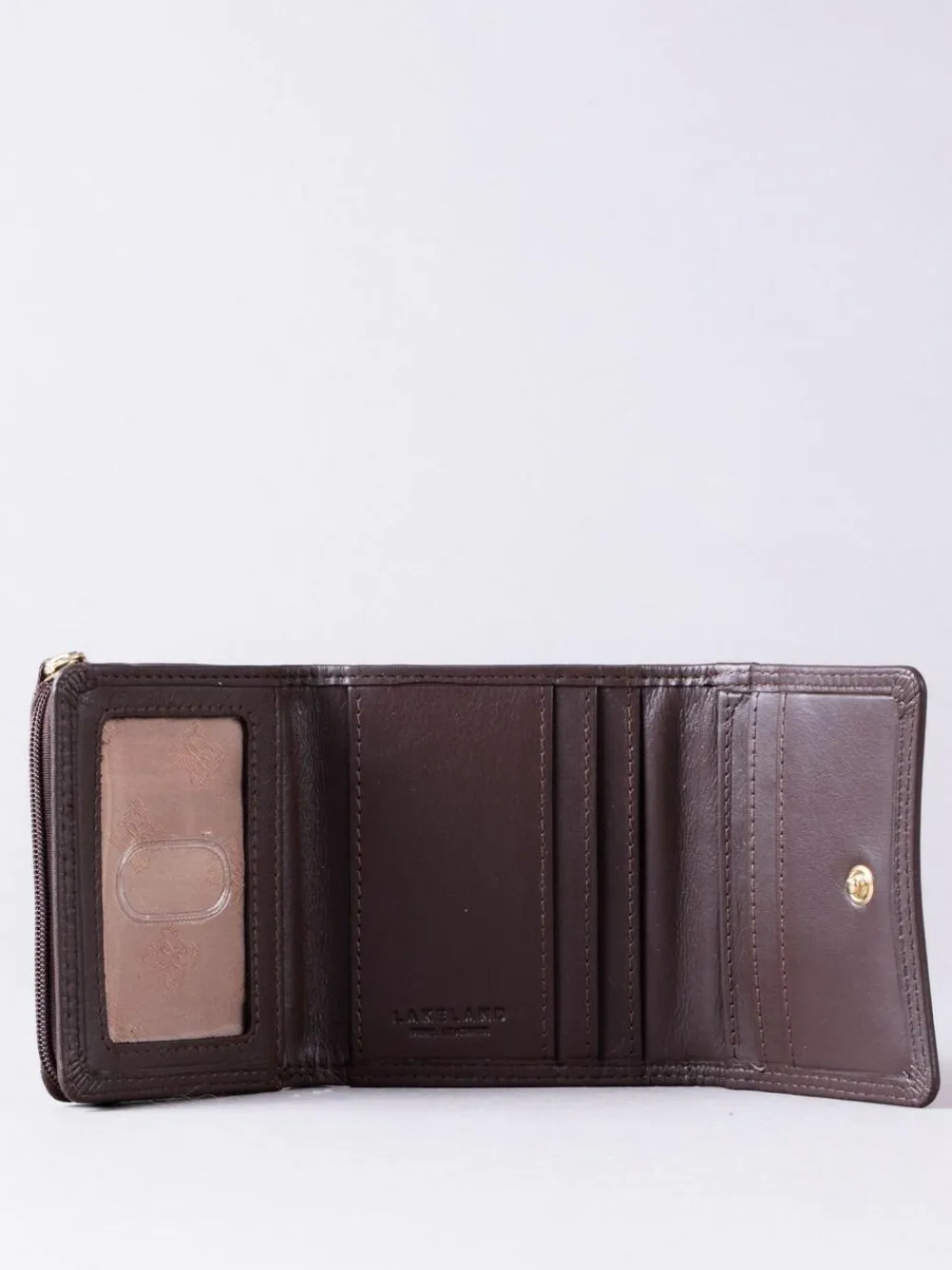 Lakeland Leather Brown Small Leather Flapover Purse^Women Purses