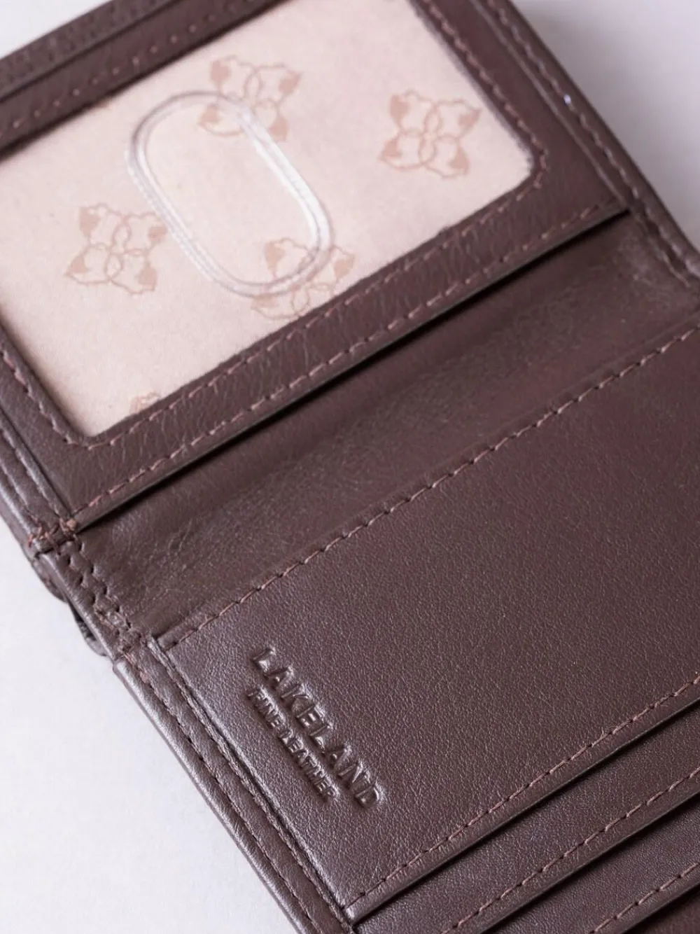 Lakeland Leather Brown Small Leather Flapover Purse^Women Purses