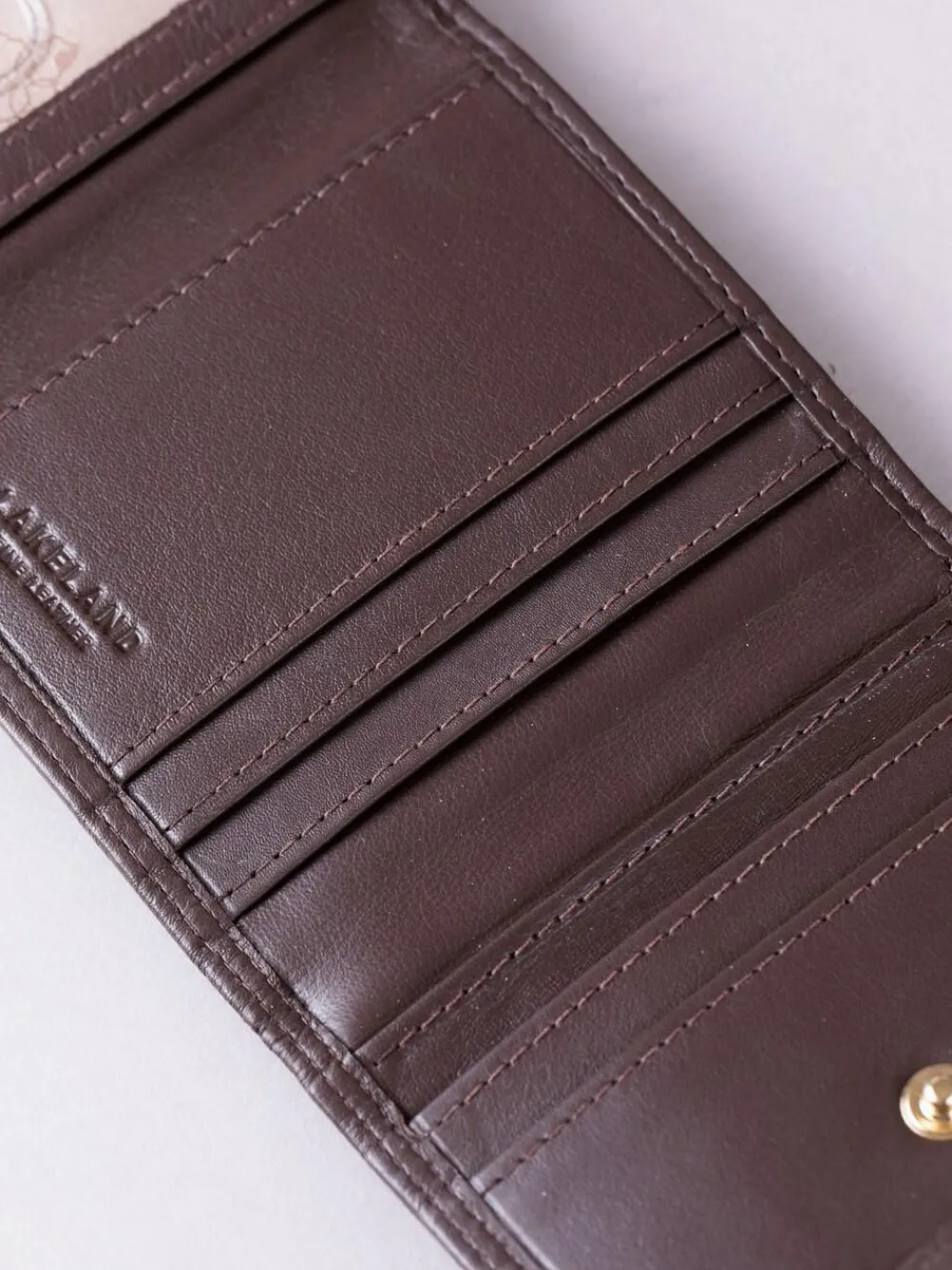 Lakeland Leather Brown Small Leather Flapover Purse^Women Purses