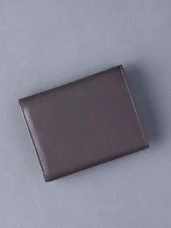 Lakeland Leather Brown Stitch Tri-Fold Wallet^ Wallets