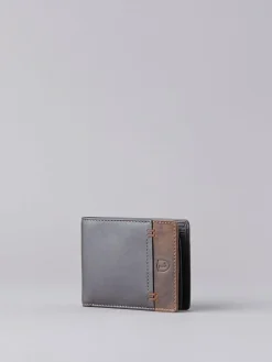 Clearance Lakeland Leather Brown Stitch Leather Bi-Fold Wallet