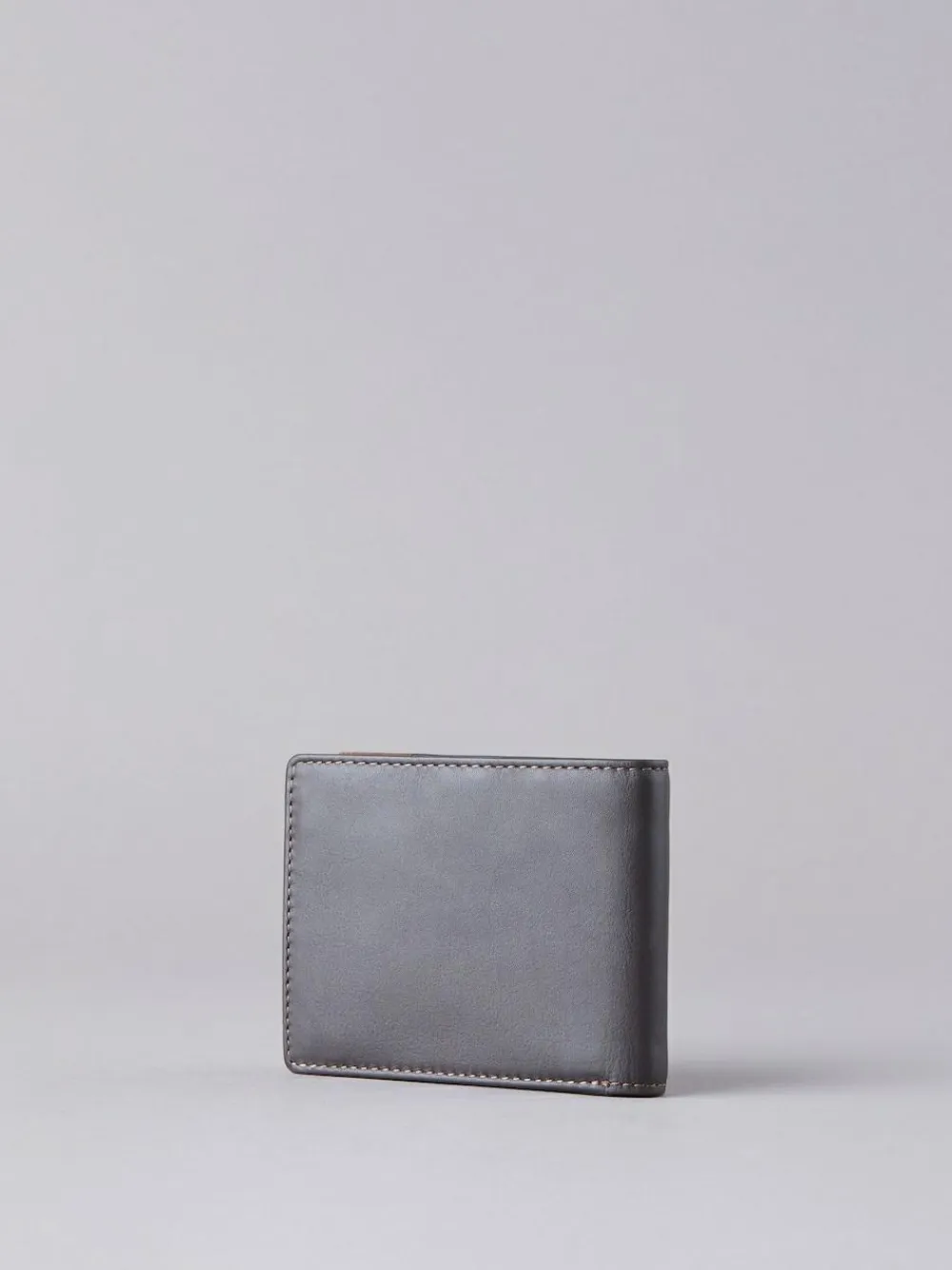 Clearance Lakeland Leather Brown Stitch Leather Bi-Fold Wallet