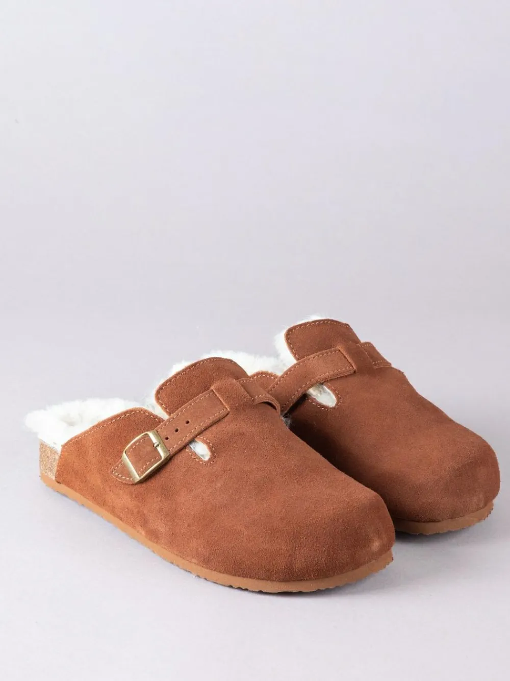 Lakeland Leather Brown Unisex Sheepskin Clog Slippers^ Slippers|Slippers