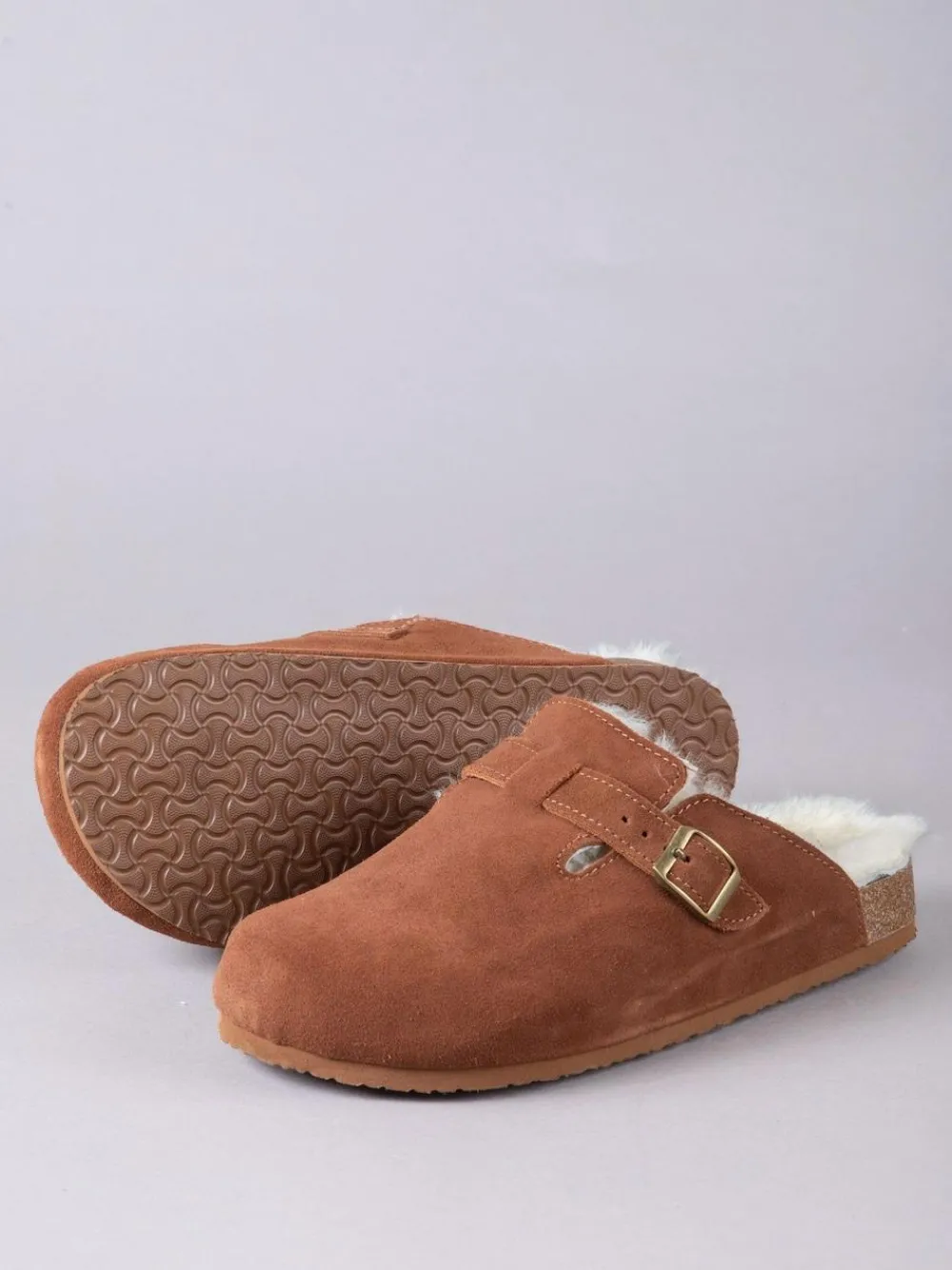 Lakeland Leather Brown Unisex Sheepskin Clog Slippers^ Slippers|Slippers