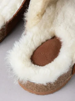 Lakeland Leather Brown Unisex Sheepskin Clog Slippers^ Slippers|Slippers