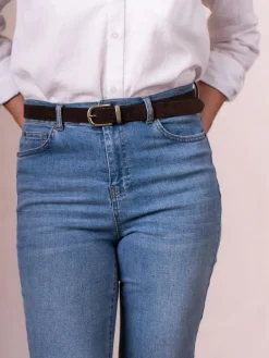 Discount Lakeland Leather Kelsick Belt Chocolate Brown