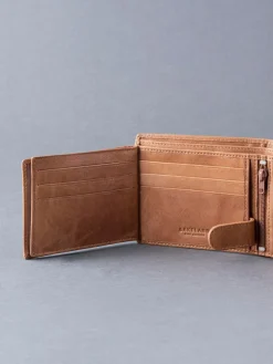 New Lakeland Leather Burneside Wallet Cognac Brown