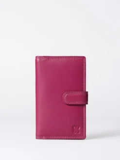 Sale Lakeland Leather Cranberry Medium Tab Purse